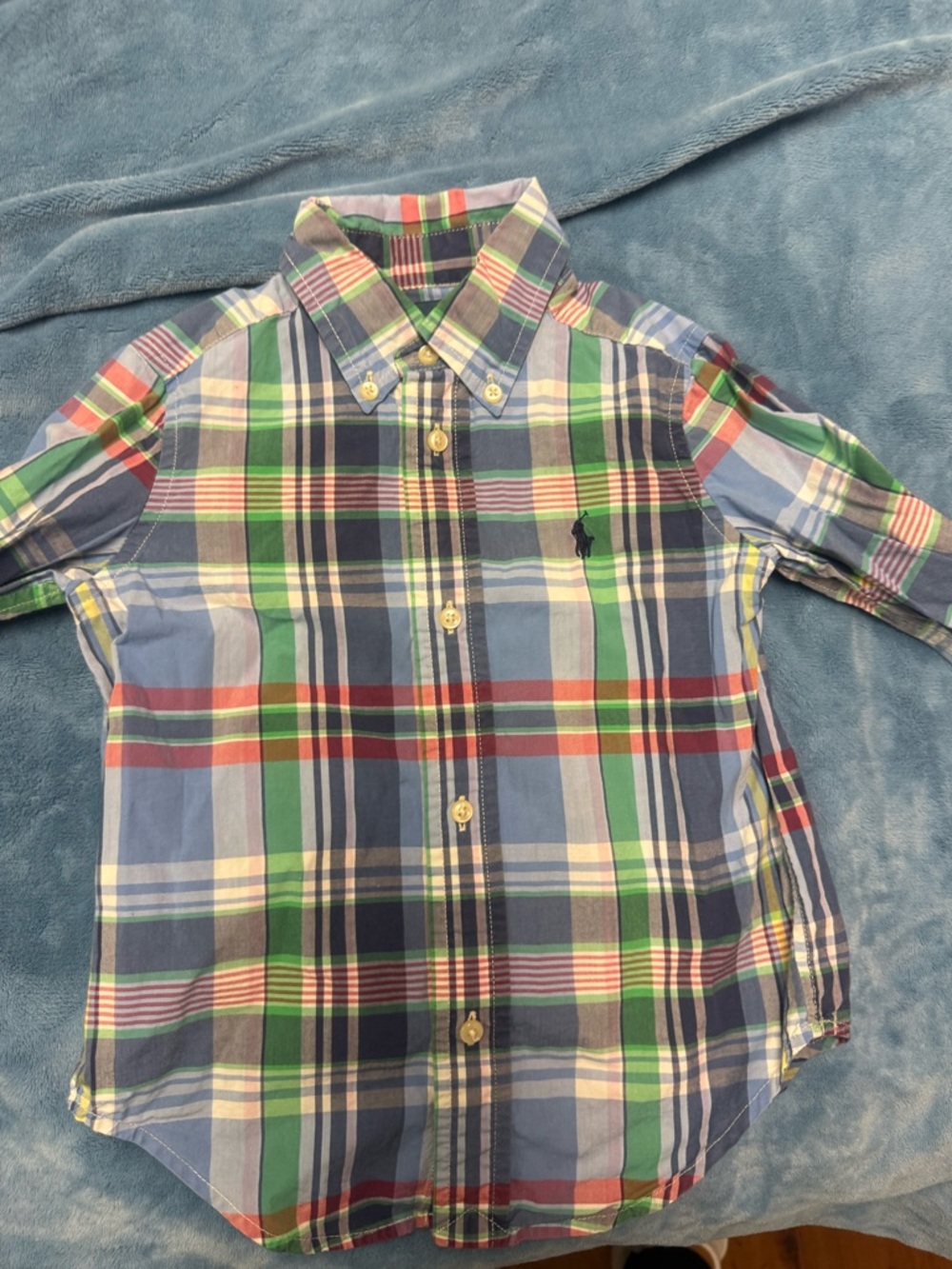 Polo by Ralph Lauren Boys' Multicolor Plaid Button-Down Shirt 2T